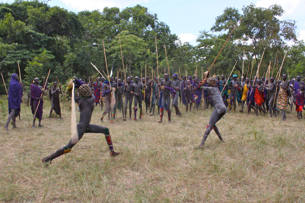 Donga is a Mursi tribe stick fighting tournament that only happens once a  year. Every local village sends their top male fighters to an…